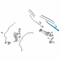 OEM 2018 Hyundai Elantra GT Windshield Wiper Arm Assembly(Driver) Diagram - 98311-G3000
