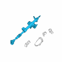 OEM 2005 Ford Escape Column Assembly Diagram - 5L8Z-3524-AA