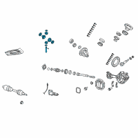 OEM Ram Dakota Gear Kit-Center Differential Diagram - 5072492AB
