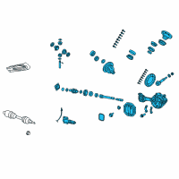 OEM 2010 Dodge Ram 1500 Axle-Service Front Diagram - 52114434AL