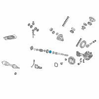 OEM 2009 Dodge Ram 1500 Bearing-Axle Shaft Diagram - 52114384AB