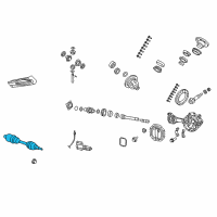 OEM Ram 1500 Boot Pkg-Half Shaft Diagram - 5191038AA