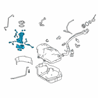 OEM 2022 Toyota Camry Fuel Pump Diagram - 77020-06740