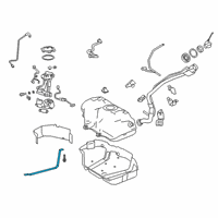 OEM 2019 Toyota Camry Tank Strap Diagram - 77601-06190