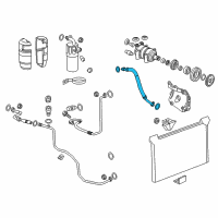 OEM 2014 GMC Sierra 2500 HD Rear AC Hose Diagram - 22876356