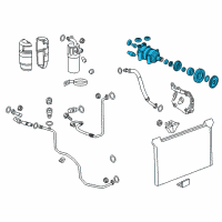 OEM 2009 Chevrolet Colorado Compressor Assembly Diagram - 25940199