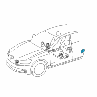 OEM 2015 Lexus IS350 Sensor, Side Air Bag Diagram - 89831-53050