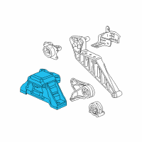 OEM 2008 Pontiac Torrent Front Mount Diagram - 25979189