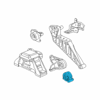 OEM 2004 Saturn Vue Mount Asm-Trans Rear Diagram - 21990426