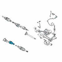 OEM Chevrolet Tracker Inner Boot Diagram - 91176261