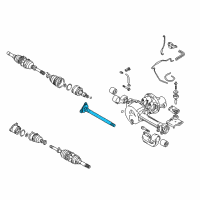 OEM 2004 Chevrolet Tracker Front Drive Axle Inner Shaft Diagram - 91174596