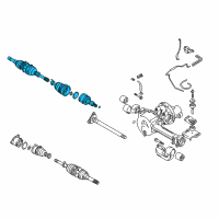 OEM 1999 Chevrolet Tracker Front Wheel Drive Shaft(Rh) Diagram - 30024183