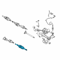 OEM Chevrolet Tracker Boot Kit, Wheel Side (On Esn) Diagram - 91177431