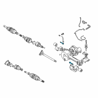 OEM 2002 Chevrolet Tracker Bolt-Bracket Differential Front Mounting(M12X1.25X85)(No Sub) Diagram - 96057602