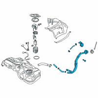 OEM 2021 Hyundai Kona Filler Neck Assembly-Fuel Diagram - 31030-J9500