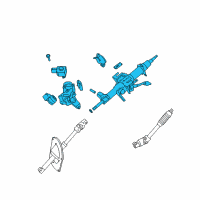 OEM 2020 Toyota Sequoia Column Assembly Diagram - 45250-0C340