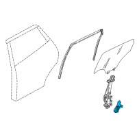 OEM 2019 Nissan Rogue Sport Motor Assy-Regulator, LH Diagram - 80730-4CA0A