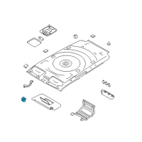 OEM 2014 Nissan Cube Holder SUNVISOR Diagram - 96409-1FA5A