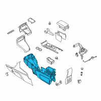 OEM 2018 Ford EcoSport Console Base Diagram - GN1Z-58045A36-CA