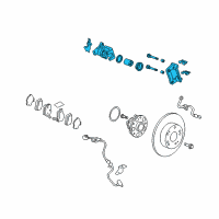 OEM 2015 Honda CR-V Caliper Sub-Assembly L Diagram - 43019-T0G-A01