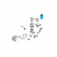 OEM 1996 Chevrolet Blazer Vapor Canister Diagram - 17113327