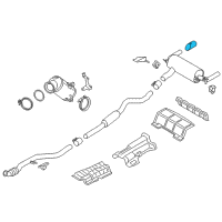 OEM 2017 BMW M2 Tailpipe Trim, Chrome Diagram - 18-10-7-853-945