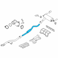 OEM BMW M2 Centre Muffler Diagram - 18-30-7-854-718