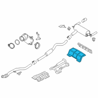 OEM BMW M2 Thermal Protection, Luggage Compartment. Well Diagram - 51-48-7-277-732