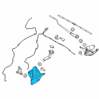 OEM 2015 Ford Transit Connect Washer Reservoir Diagram - DV6Z-17618-A