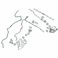 OEM 2016 Ford Transit Connect Washer Hose Diagram - DT1Z-17A605-F