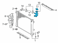 OEM Toyota Filler Neck Diagram - 16897-25040