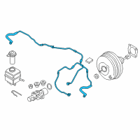 OEM 2014 BMW M6 Vacuum Pipe Diagram - 11-66-7-601-882