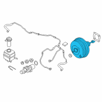 OEM 2010 BMW 750Li xDrive Brake Booster Diagram - 34336785496