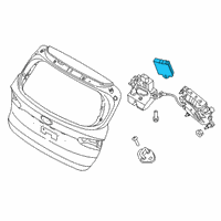 OEM 2019 Hyundai Santa Fe Module Assembly-Power T/GATE Cont Diagram - 81870-S1100