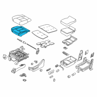 OEM 2013 Ford F-250 Super Duty Seat Cushion Pad Diagram - BC3Z-25632A22-C