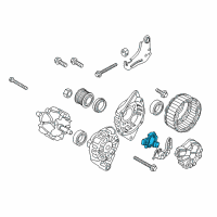 OEM Hyundai Veloster Regulator Assembly-Generator Diagram - 37370-2B300