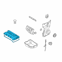 OEM 2007 Kia Rondo Cover Assembly-Rocker Diagram - 2240025001