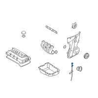 OEM Kia Forte Koup Oil Level Gauge Rod Assembly Diagram - 2661125001