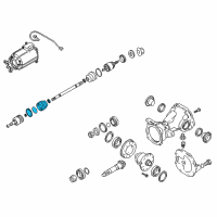 OEM Hyundai Tucson Boot Kit-Rear Axle Differential Side Diagram - 49695-2S010