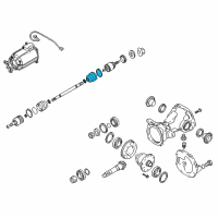 OEM 2012 Hyundai Tucson Boot Kit-Rear Axle Wheel Side Diagram - 49509-2SA60