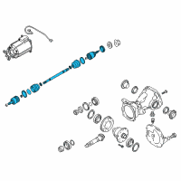 OEM Hyundai Tucson Shaft Assembly-Drive Rear, RH Diagram - 49601-2S000