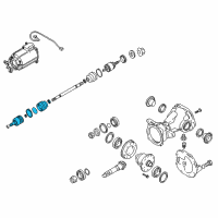 OEM 2014 Hyundai Tucson Joint Kit-Rear Axle Differential Side Diagram - 49692-2S010