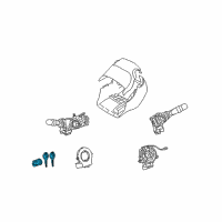 OEM 2010 Toyota Matrix Cylinder & Keys Diagram - 69057-02290