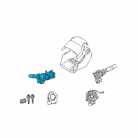 OEM 2017 Toyota Tundra Headlamp Dimmer Switch Diagram - 84140-0E090