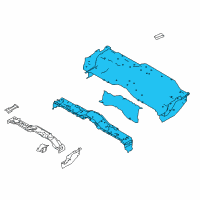 OEM Nissan Floor Assy-Rear Diagram - 74500-EZ00A