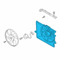 OEM Hyundai Santa Fe SHROUD-Radiator Diagram - 25350-B8800
