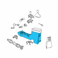 OEM Chrysler PT Cruiser Console-Base Diagram - 1AC941DAAC