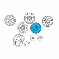 OEM 2001 Nissan Altima Aluminum Wheel Diagram - 40300-1Z301