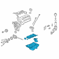 OEM 2010 Chevrolet Camaro Oil Pan Diagram - 12641015