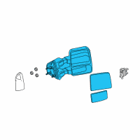 OEM 2015 Ford F-350 Super Duty Mirror Diagram - DC3Z-17683-AA